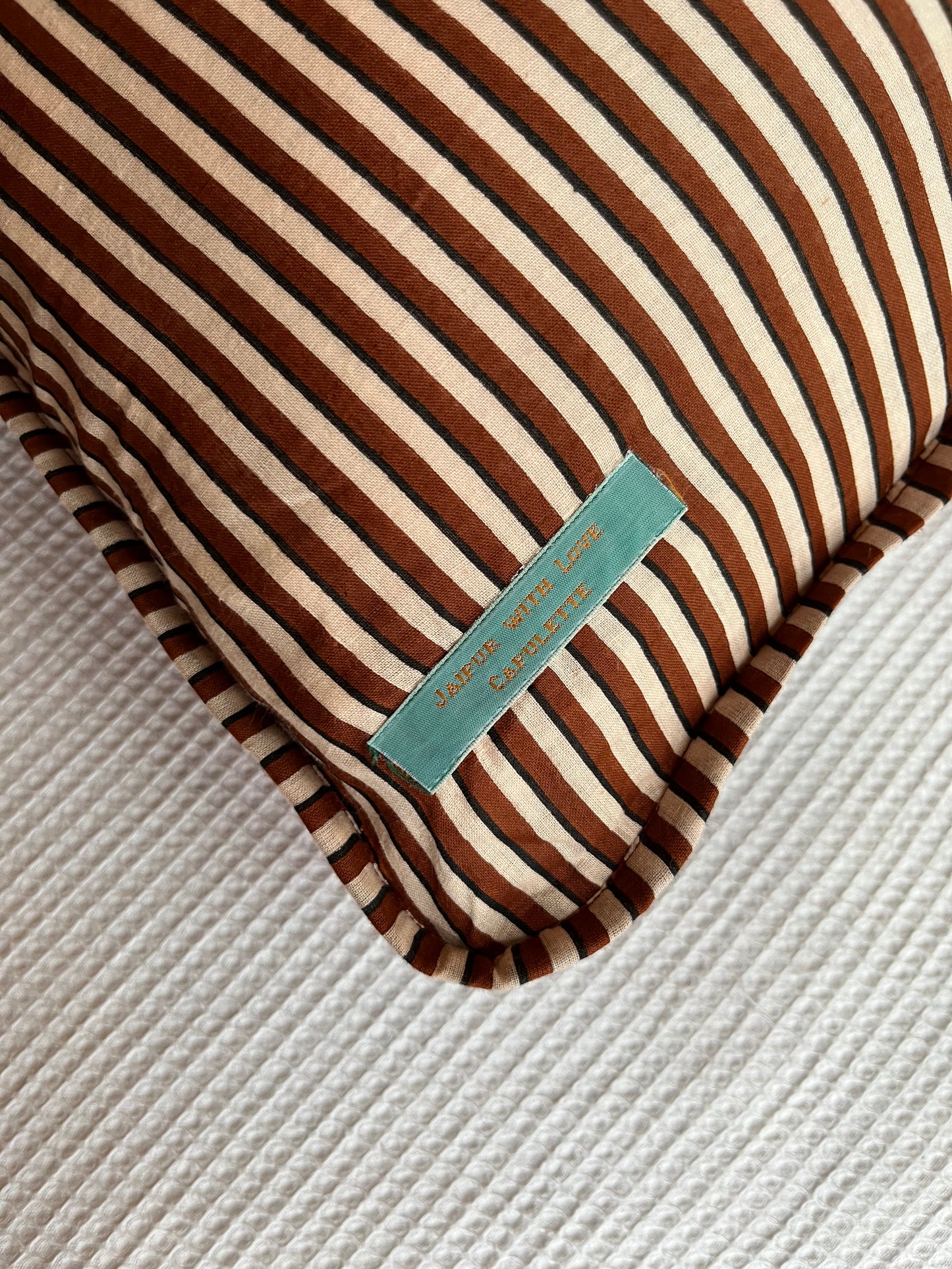 Jaipur square chocolate cushion