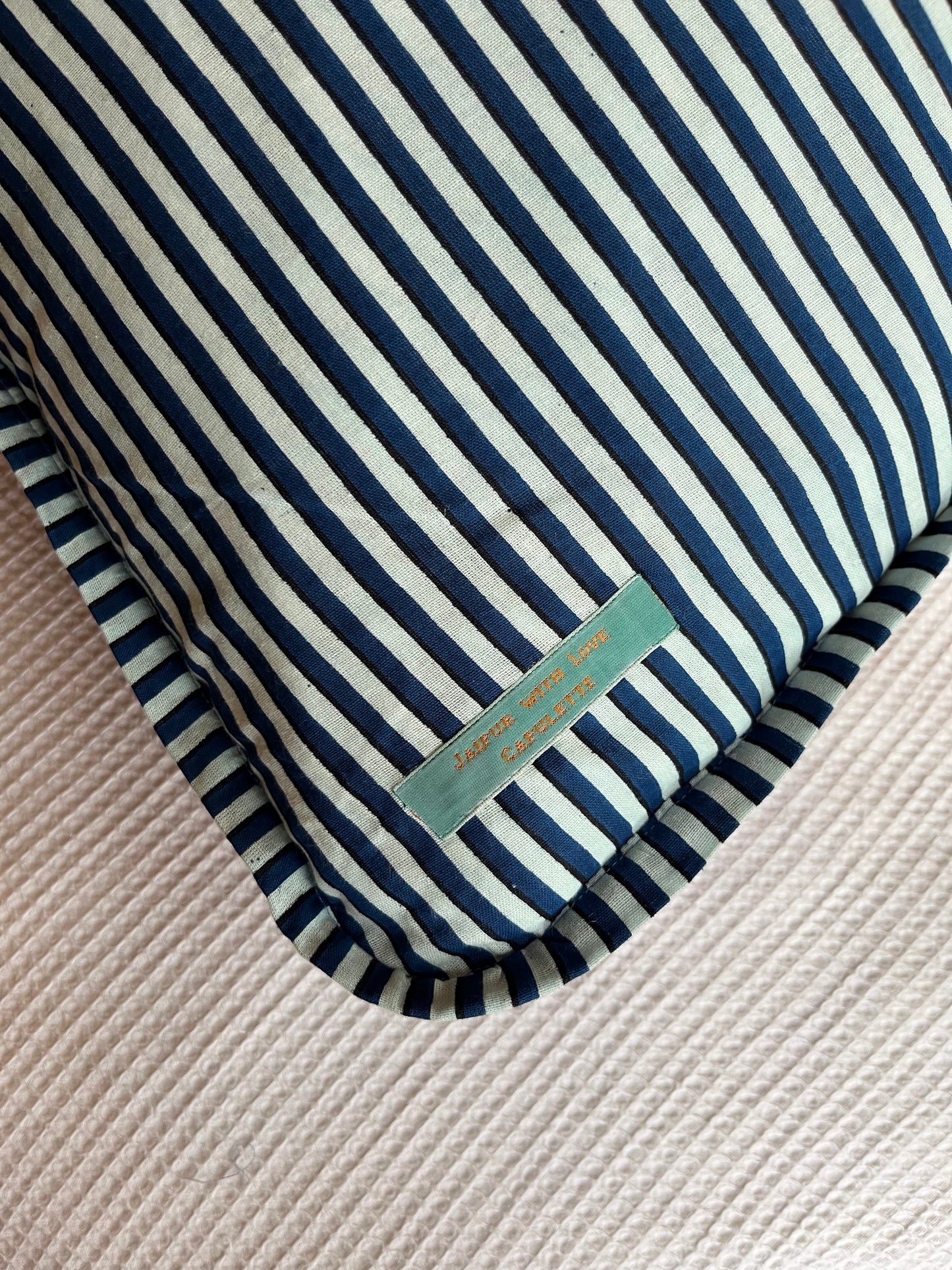 Jaipur chocolate IV square cushion