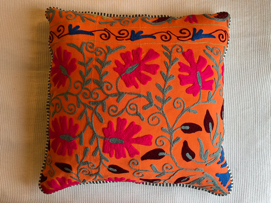 Jaipur mandarin square cushion