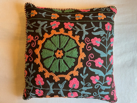 Jaipur square chocolate cushion