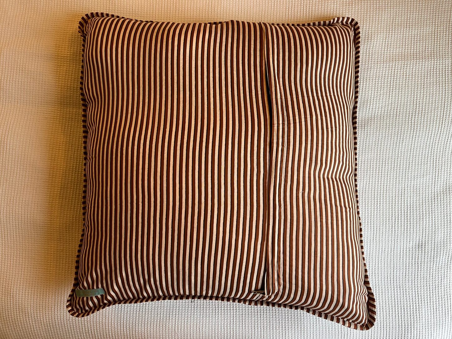 Jaipur burgundy square cushion