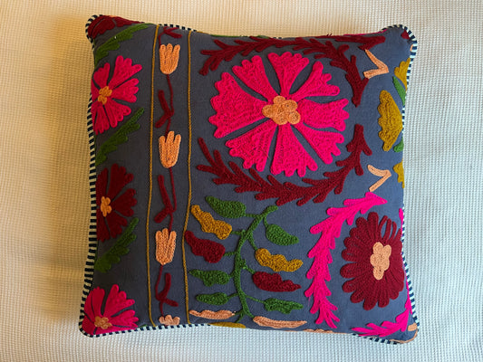 Jaipur indigo square cushion