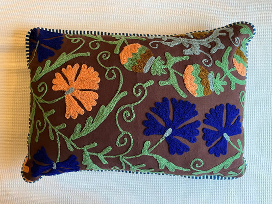 Jaipur chocolate II rectangle cushion