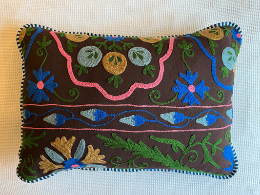 Jaipur chocolate III rectangle cushion