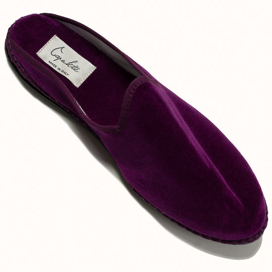 Eggplant slippers