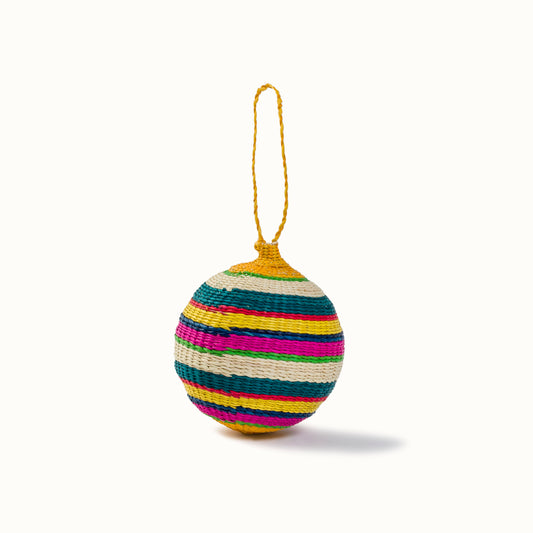 Feliz Navidad Lagoon, yellow and fuchsia