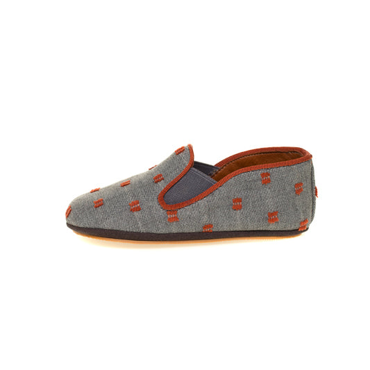 La Pantoufle Plumetis Cognac