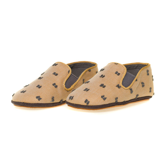 The Grey Plumetis Slipper