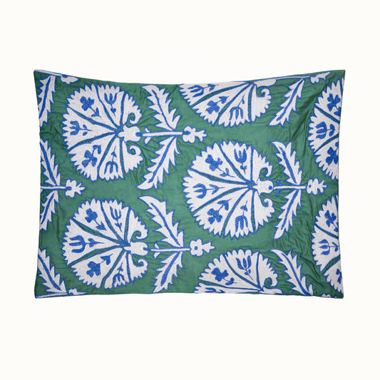 Suzani Green & Blue Denim