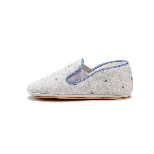 The Blue Harlequin Slipper